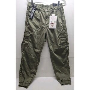VIP Black Cargo Jogger Pants Womens 15/16 Stretch Utility Streetwear